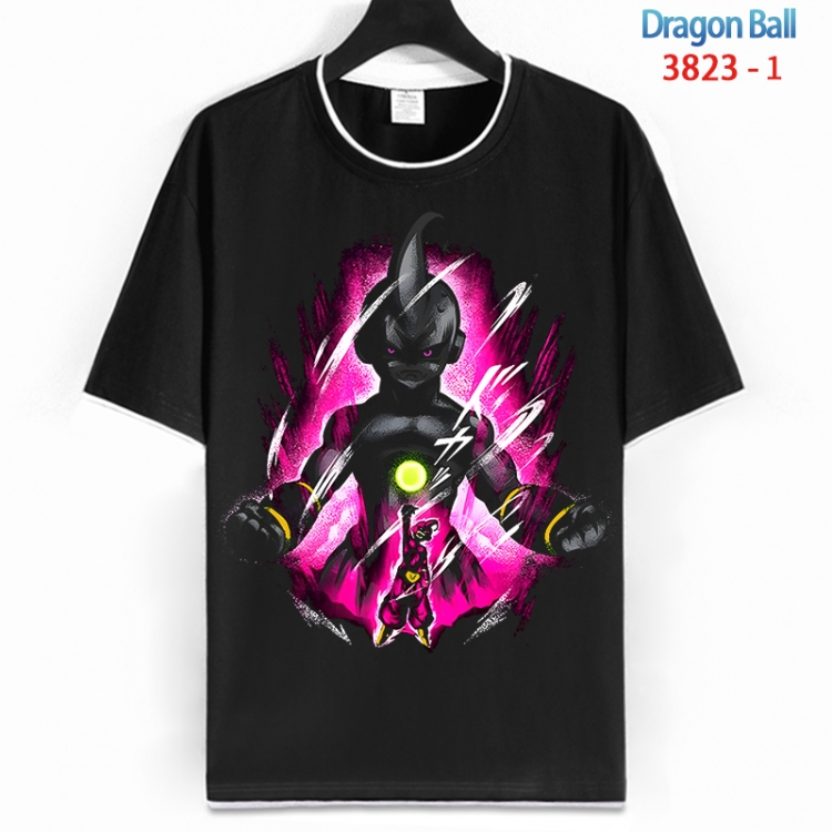 DRAGON BALL Cotton crew neck black and white trim short-sleeved T-shirt from S to 4XL HM-3823-1