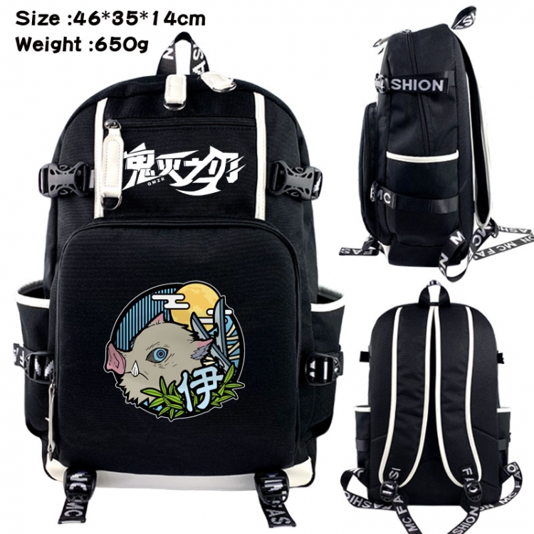 Demon Slayer Kimets Animation upper and lower data canvas backpack 46X35X14CM 650G