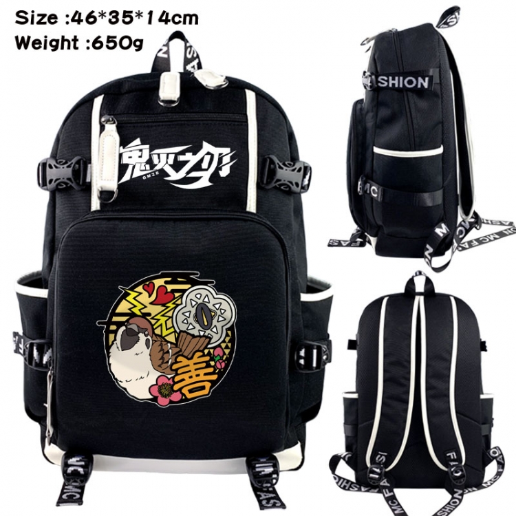 Demon Slayer Kimets Animation upper and lower data canvas backpack 46X35X14CM 650G