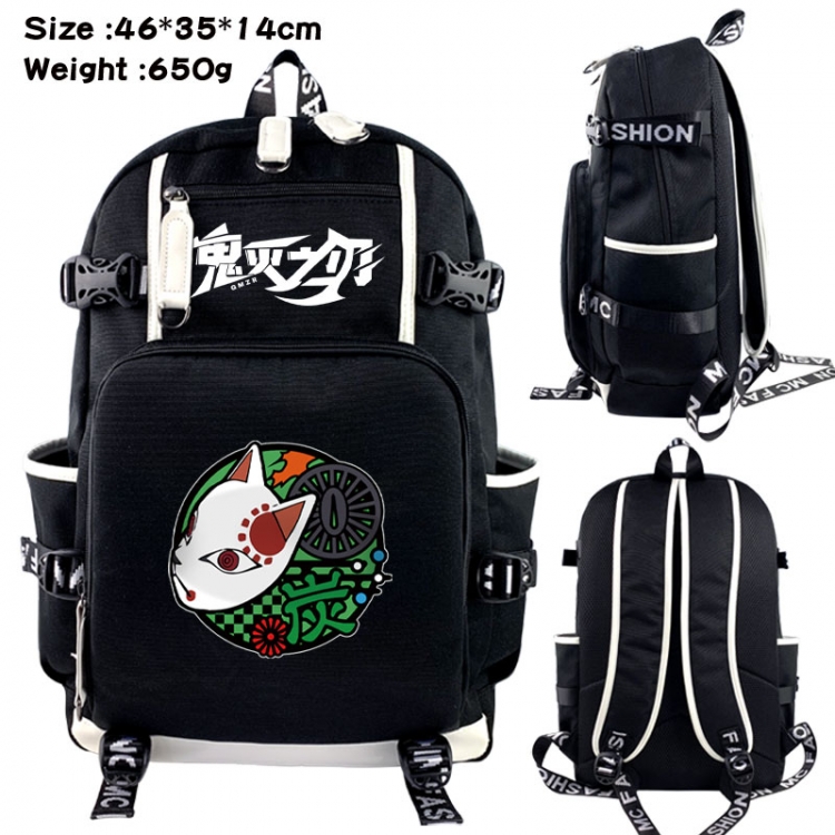 Demon Slayer Kimets Animation upper and lower data canvas backpack 46X35X14CM 650G