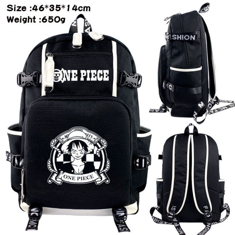 One Piece Animation upper and lower data canvas backpack 46X35X14CM 650G