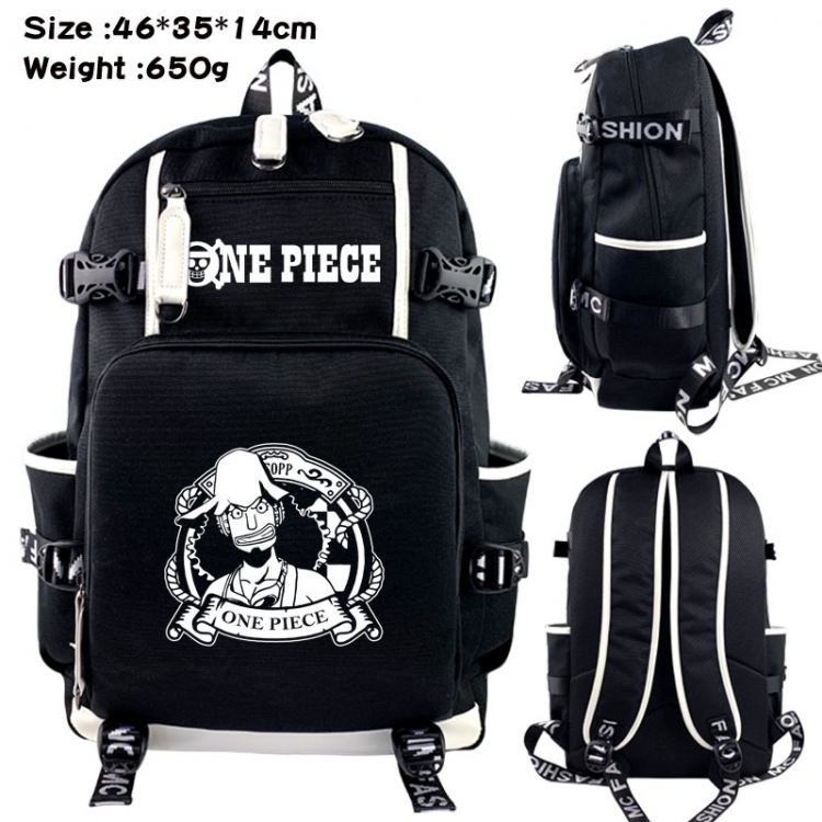 One Piece Animation upper and lower data canvas backpack 46X35X14CM 650G