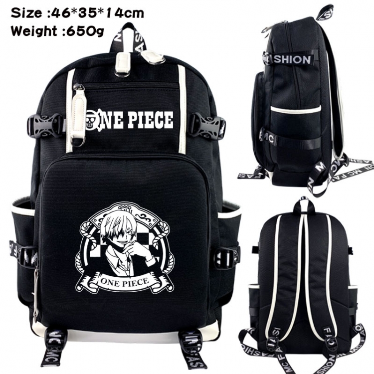 One Piece Animation upper and lower data canvas backpack 46X35X14CM 650G