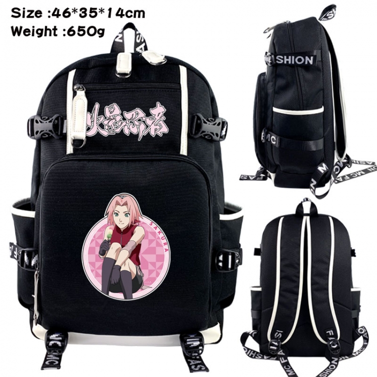 Naruto Animation upper and lower data canvas backpack 46X35X14CM 650G