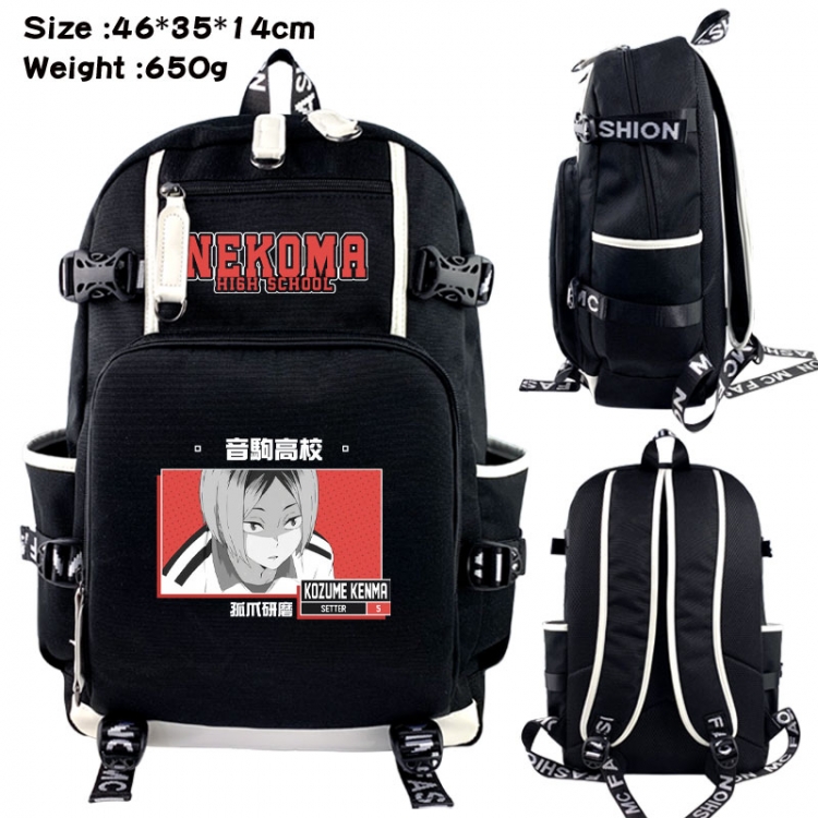Haikyuu!! Animation upper and lower data canvas backpack 46X35X14CM 650G