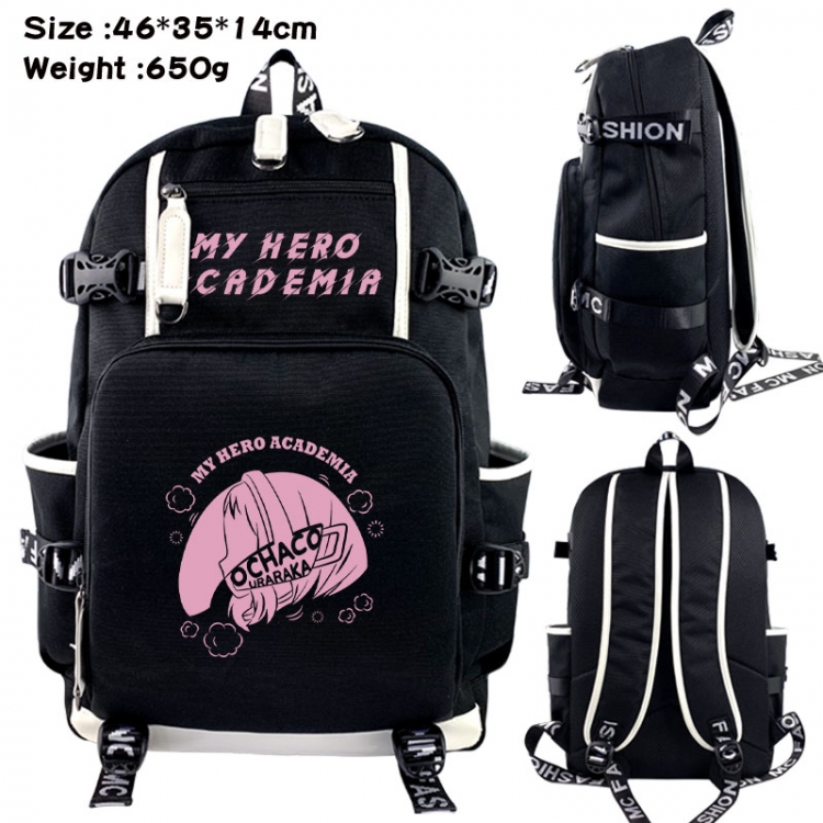 My Hero Academia Animation upper and lower data canvas backpack 46X35X14CM 650G