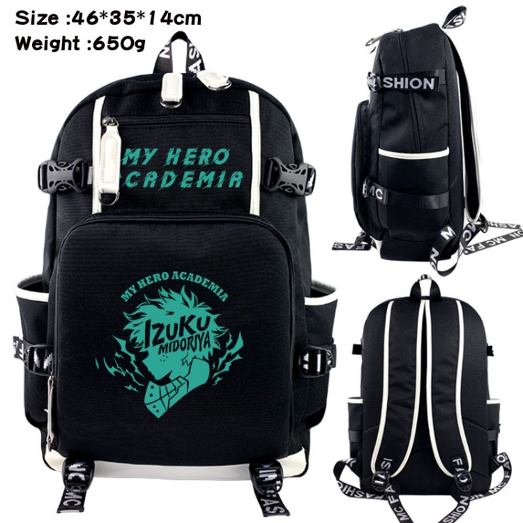 My Hero Academia Animation upper and lower data canvas backpack 46X35X14CM 650G