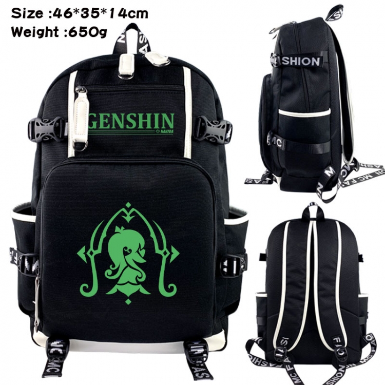 Genshin Impact Animation upper and lower data canvas backpack 46X35X14CM 650G