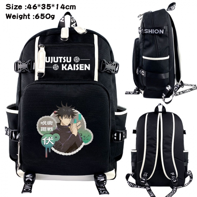 Jujutsu Kaisen Animation upper and lower data canvas backpack 46X35X14CM 650G