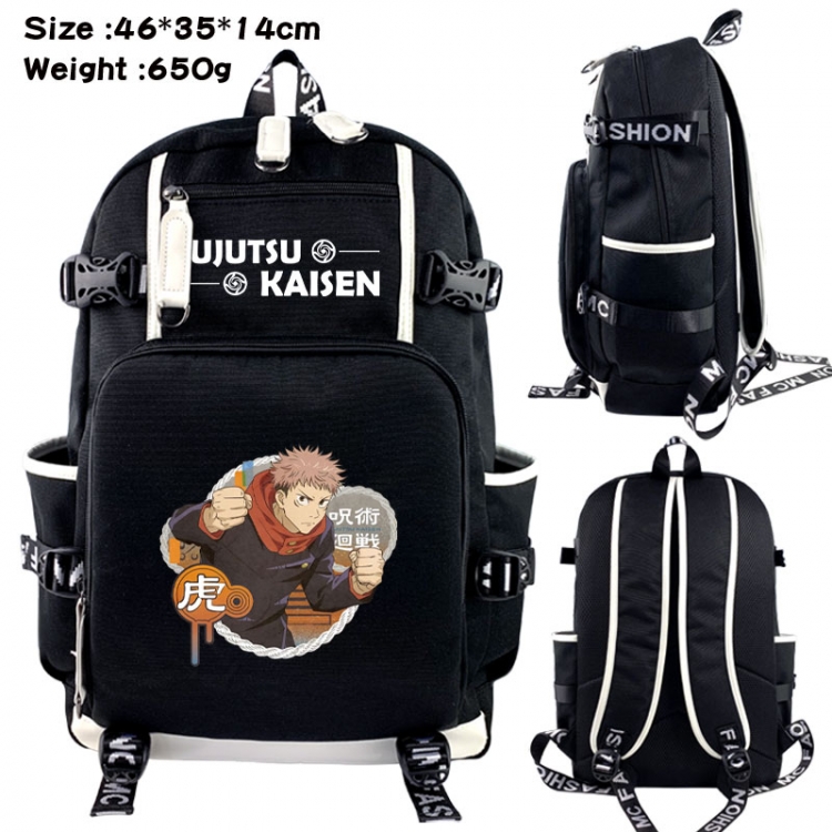 Jujutsu Kaisen Animation upper and lower data canvas backpack 46X35X14CM 650G