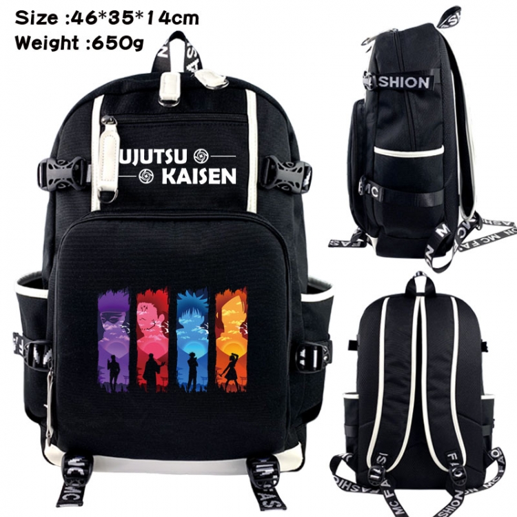 Jujutsu Kaisen Animation upper and lower data canvas backpack 46X35X14CM 650G