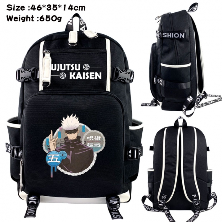 Jujutsu Kaisen Animation upper and lower data canvas backpack 46X35X14CM 650G