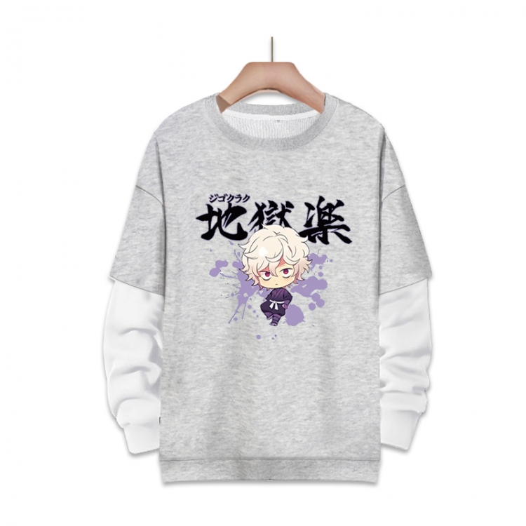 Helltaker Anime fake two-piece thick round neck sweater from S to 3XL