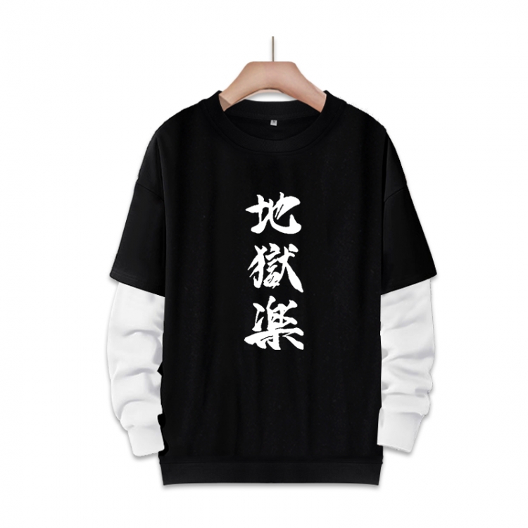 Helltaker Anime fake two-piece thick round neck sweater from S to 3XL