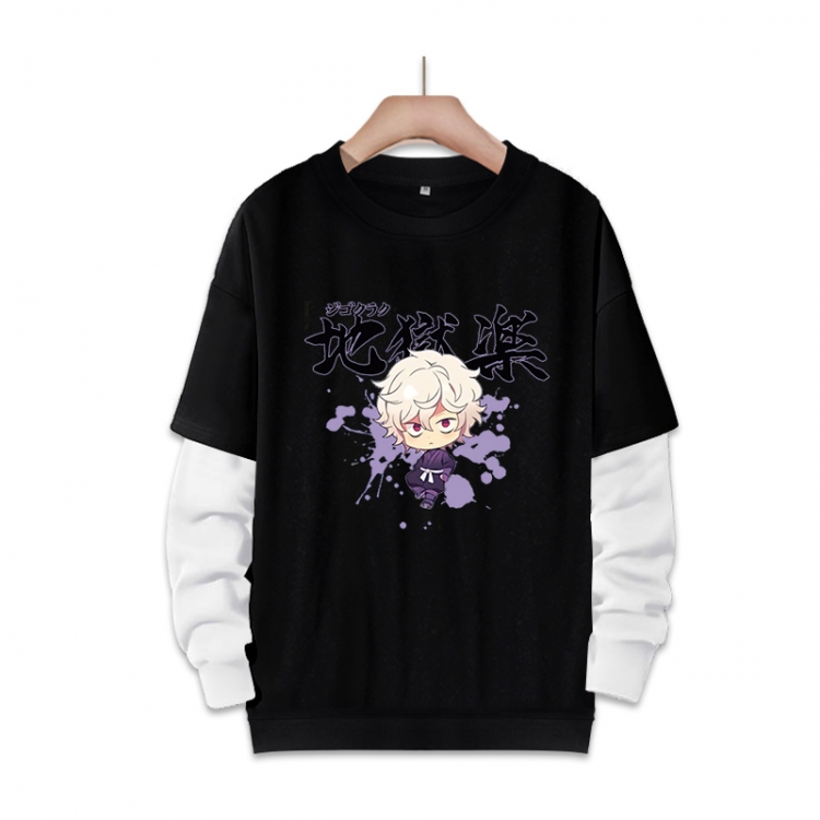 Helltaker Anime fake two-piece thick round neck sweater from S to 3XL