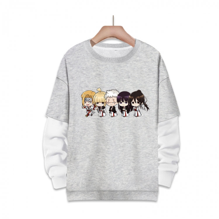 Helltaker Anime fake two-piece thick round neck sweater from S to 3XL