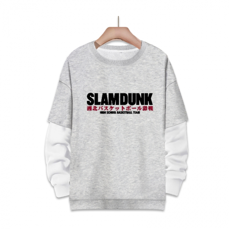 Slam Dunk  Anime fake two-piece thick round neck sweater from S to 3XL