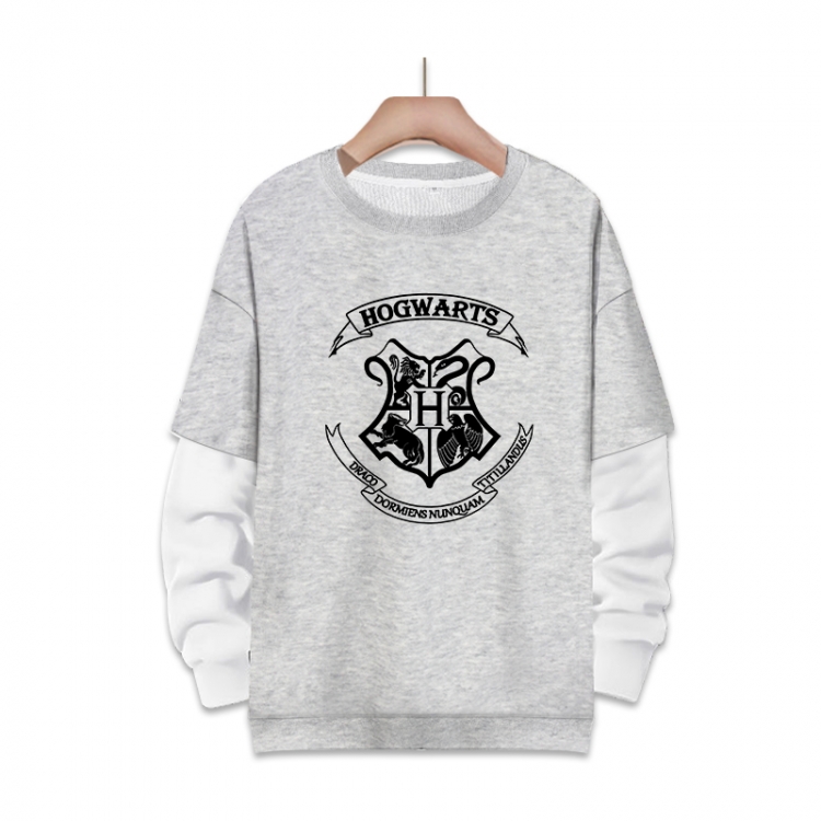 Harry Potter Anime fake two-piece thick round neck sweater from S to 3XL