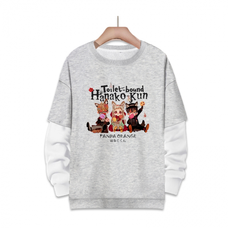 Toilet-bound Hanako-kun Anime fake two-piece thick round neck sweater from S to 3XL