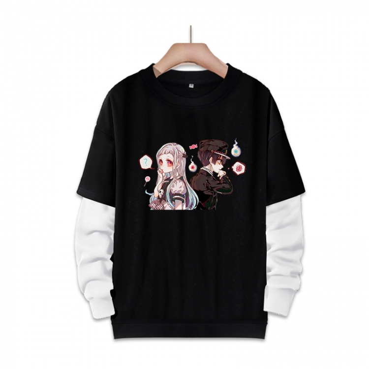 Toilet-bound Hanako-kun Anime fake two-piece thick round neck sweater from S to 3XL