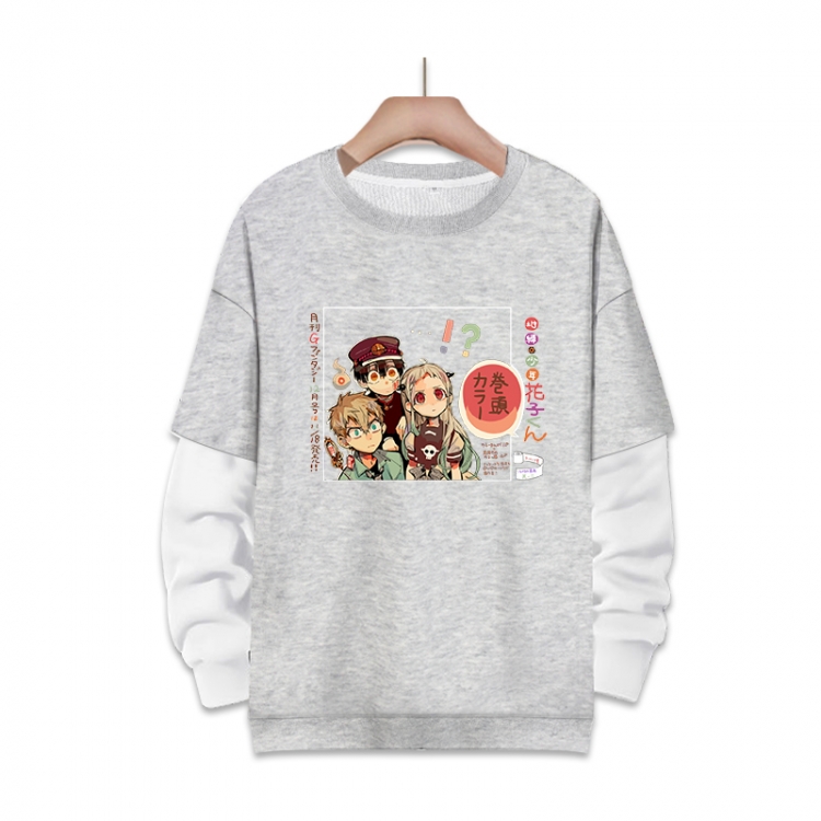 Toilet-bound Hanako-kun Anime fake two-piece thick round neck sweater from S to 3XL