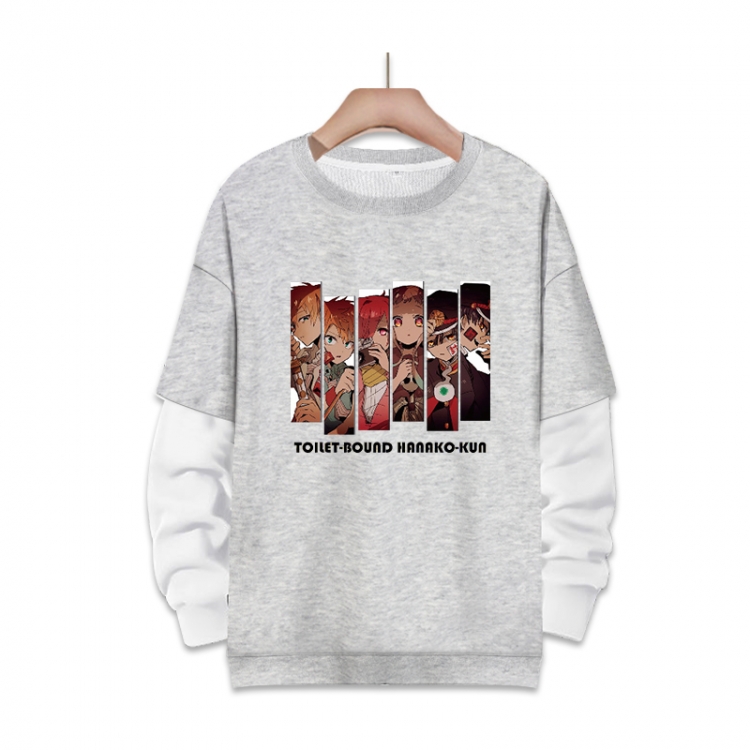 Toilet-bound Hanako-kun Anime fake two-piece thick round neck sweater from S to 3XL