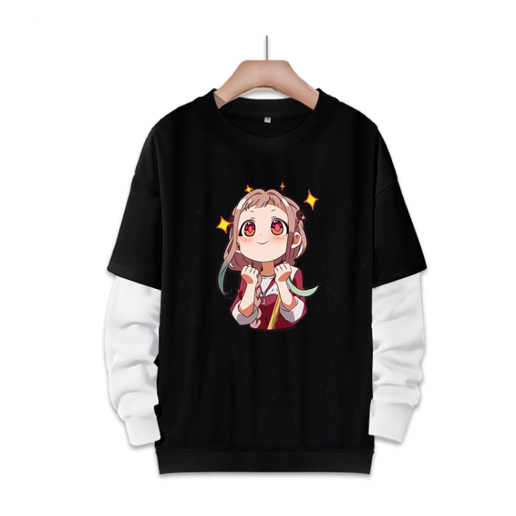 Toilet-bound Hanako-kun Anime fake two-piece thick round neck sweater from S to 3XL