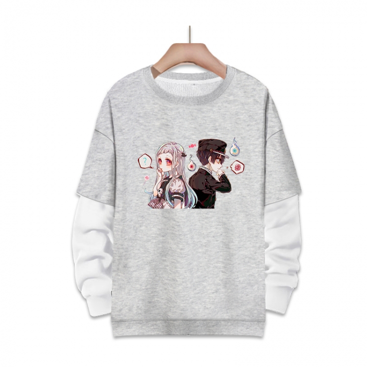 Toilet-bound Hanako-kun Anime fake two-piece thick round neck sweater from S to 3XL