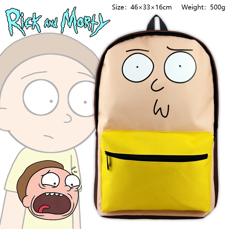 Rick and Morty Anime Backpack Outdoor Travel Bag 46X33X16cm 500g