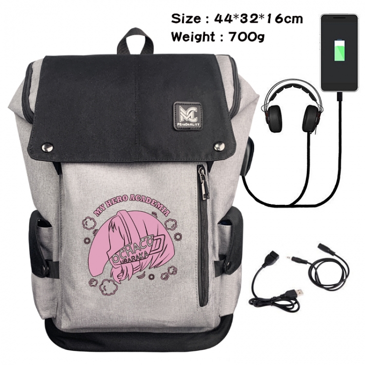 My Hero Academia Animation anti-theft canvas bucket backpack 44X32X16CM