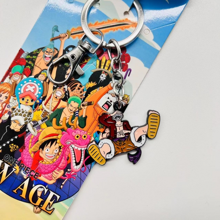 One Piece Anime peripheral metal keychain pendant price for 5 pcs