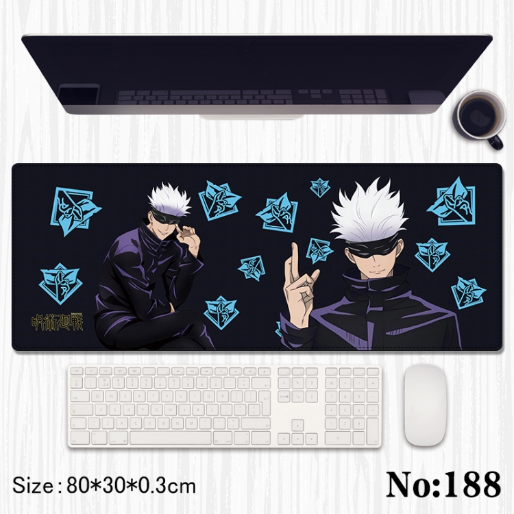 Jujutsu Kaisen peripheral computer mouse pad office desk pad multifunctional pad 80X30X0.3cm