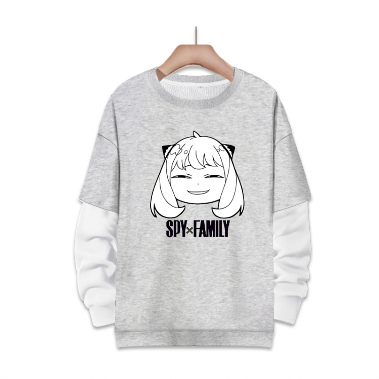 SPY×FAMILY Anime fake two-piece thick round neck sweater from S to 3XL