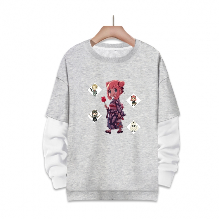 SPY×FAMILY Anime fake two-piece thick round neck sweater from S to 3XL