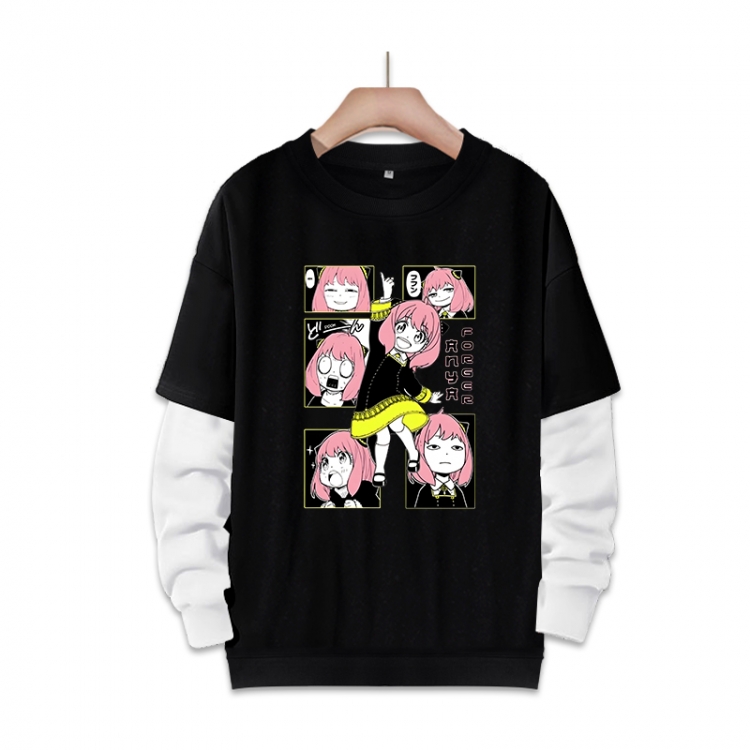 SPY×FAMILY Anime fake two-piece thick round neck sweater from S to 3XL