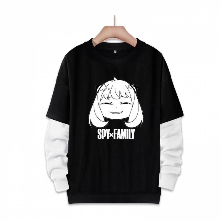 SPY×FAMILY Anime fake two-piece thick round neck sweater from S to 3XL