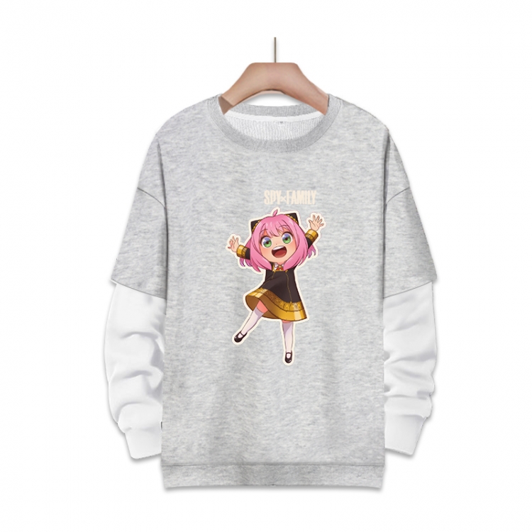 SPY×FAMILY Anime fake two-piece thick round neck sweater from S to 3XL