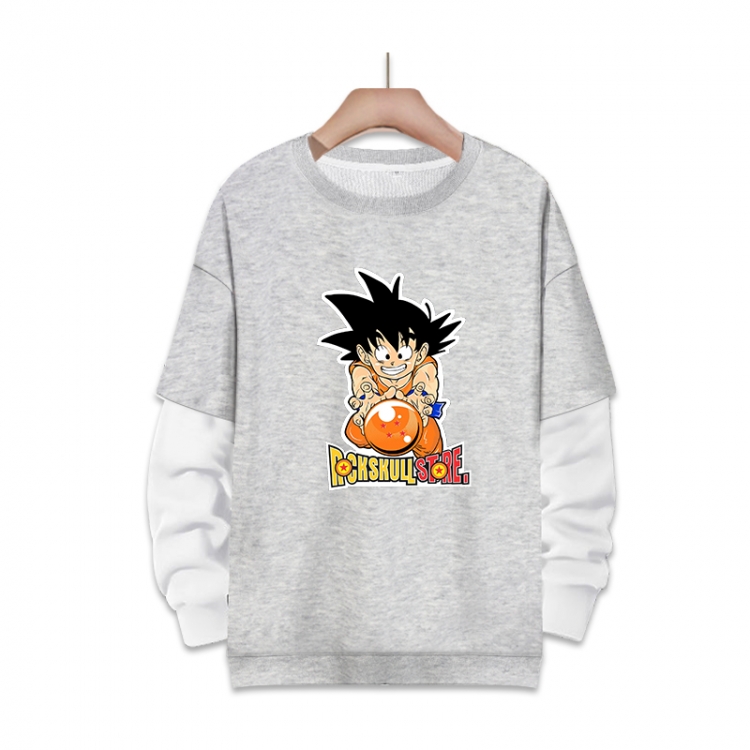 DRAGON BALL Anime fake two-piece thick round neck sweater from S to 3XL