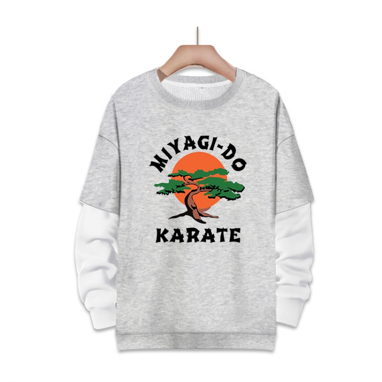 Cobra Kai: The Karate Kid Saga Continues Anime fake two-piece thick round neck sweater from S to 3XL