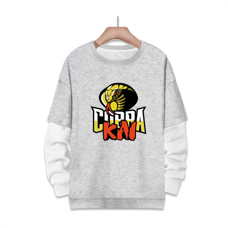 Cobra Kai: The Karate Kid Saga Continues Anime fake two-piece thick round neck sweater from S to 3XL