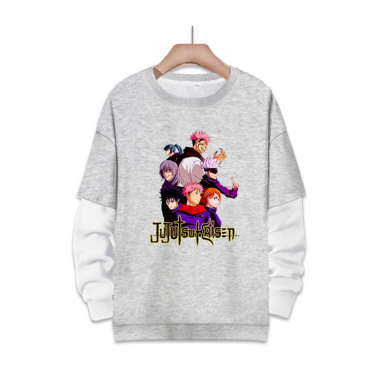 Jujutsu Kaisen Anime fake two-piece thick round neck sweater from S to 3XL