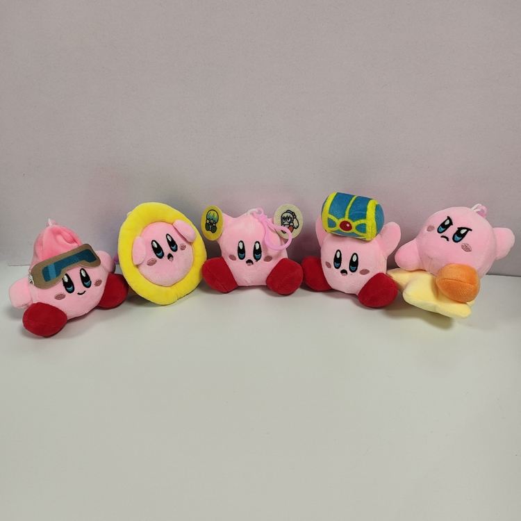 Kirby Animation peripheral plush toy doll pendant 10CM  price for 5 set