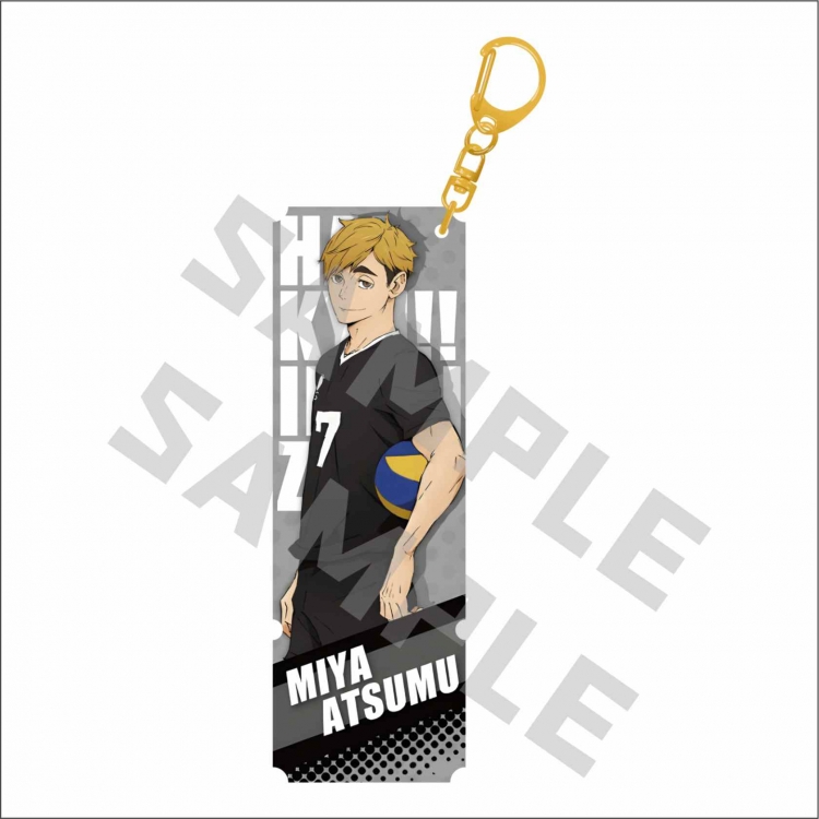 Haikyuu!!  Anime surrounding sandwich laser pillar keychain price for 5 pcs