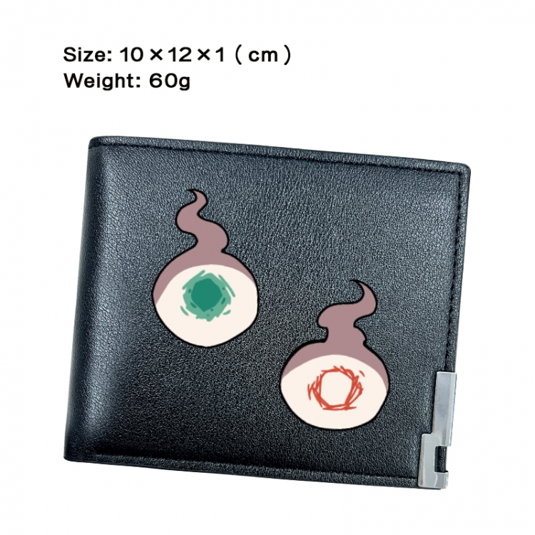 Toilet-bound Hanako-kun  Anime Peripheral PU Half Fold Black Leather Wallet Zero Wallet 10x12x1cm