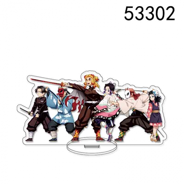 Demon Slayer Kimets Anime characters acrylic Standing Plates Keychain 15CM 53302