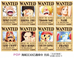 One Piece Embossed poster 8 pc...