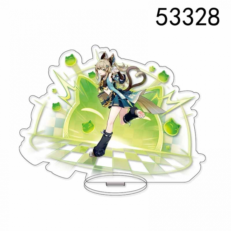Genshin Impact Anime characters acrylic Standing Plates Keychain 15CM 53328