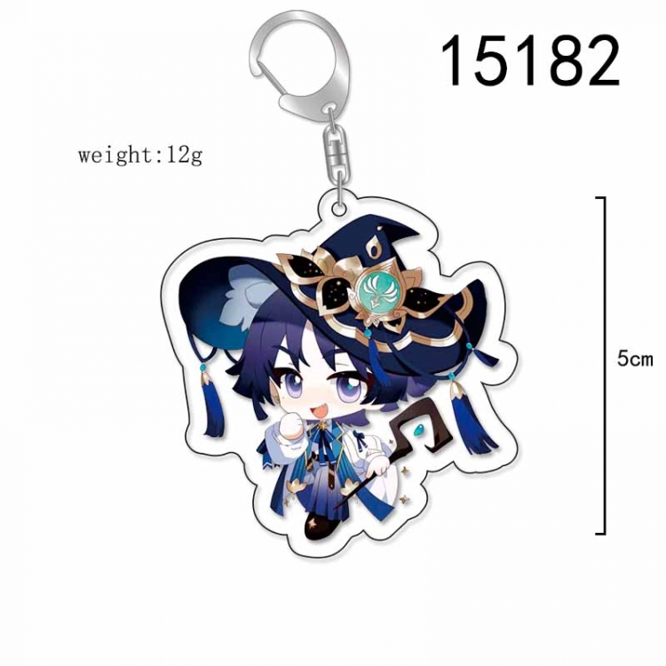 Genshin Impact Anime Acrylic Keychain Charm price for 5 pcs 15182