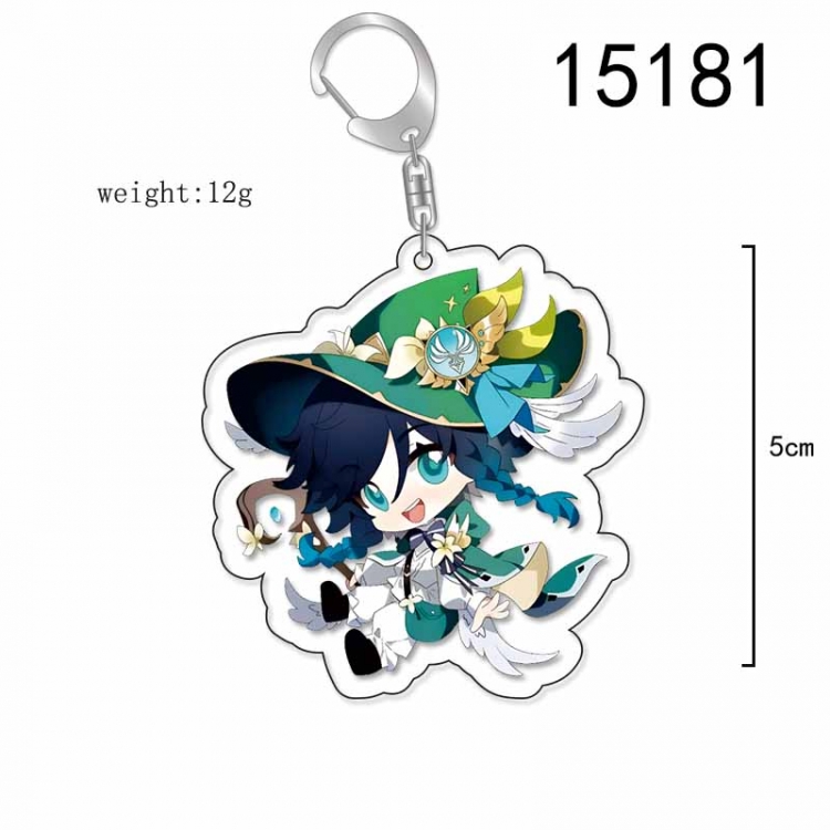 Genshin Impact Anime Acrylic Keychain Charm price for 5 pcs 15181