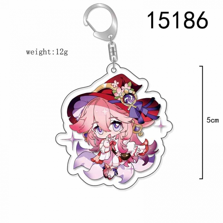 Genshin Impact Anime Acrylic Keychain Charm price for 5 pcs 15186